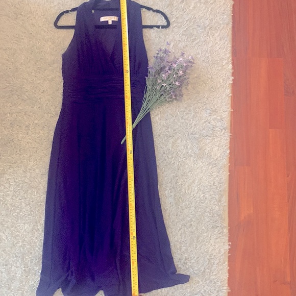 Evan-Picone Sleeveless, Ruched Waist, Cocktail Dress - Picture 6 of 7